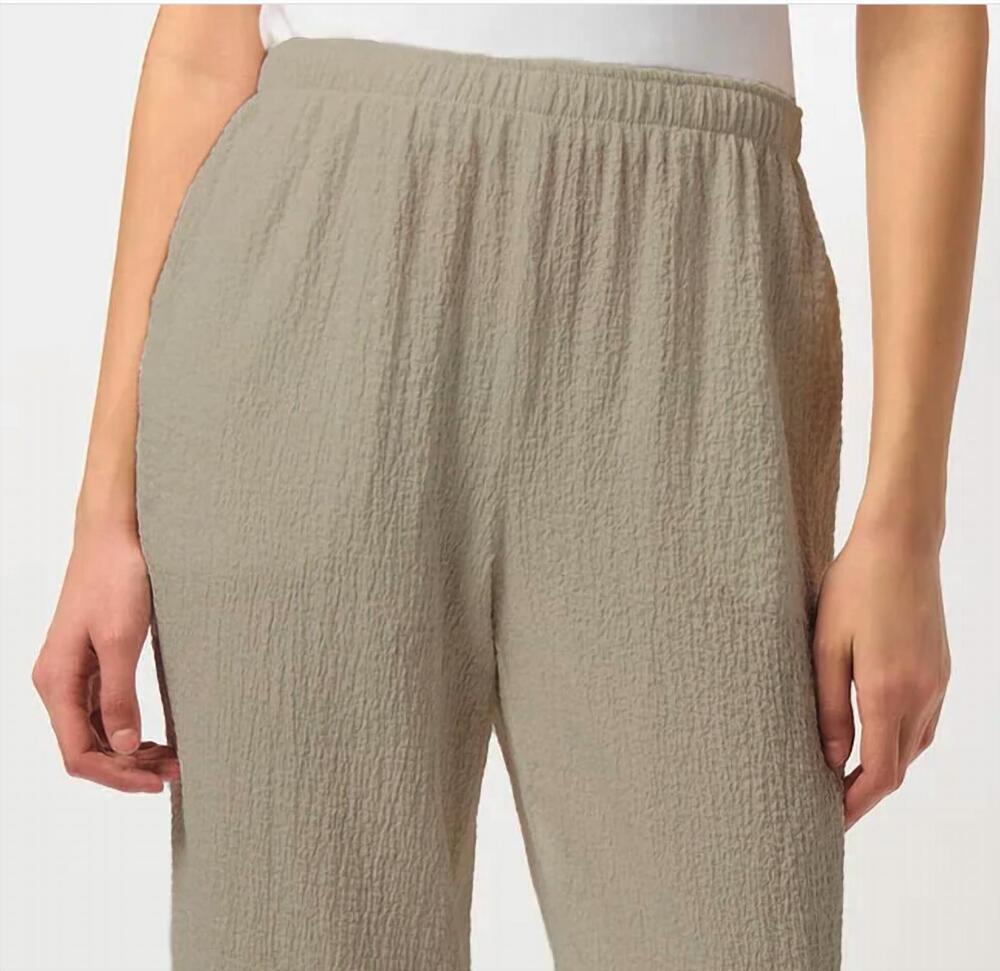 NEW JOSEPH RIBKOFF wide-leg casual trousers in dune
